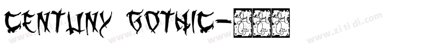 Centuny Gothic字体转换
